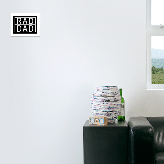 Rad Like Dad, Matching Father Son, Daughter Kids Rad Dad by ZimBom Designer